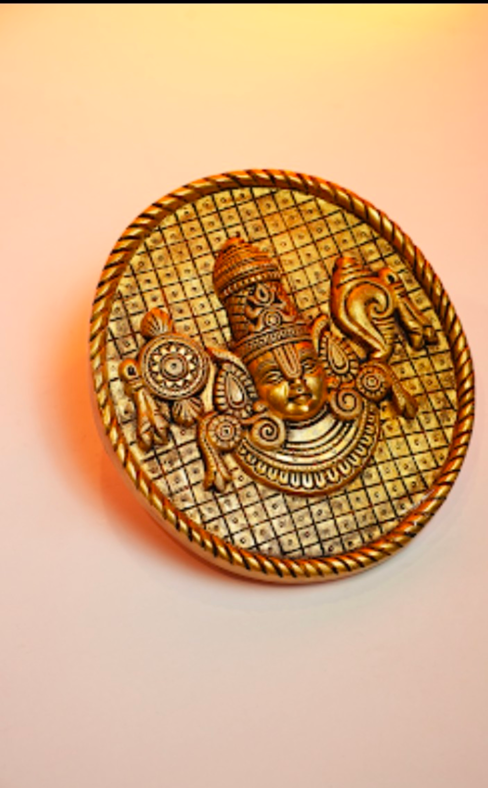 BRASS VENKATESHWARA WALL HANGING