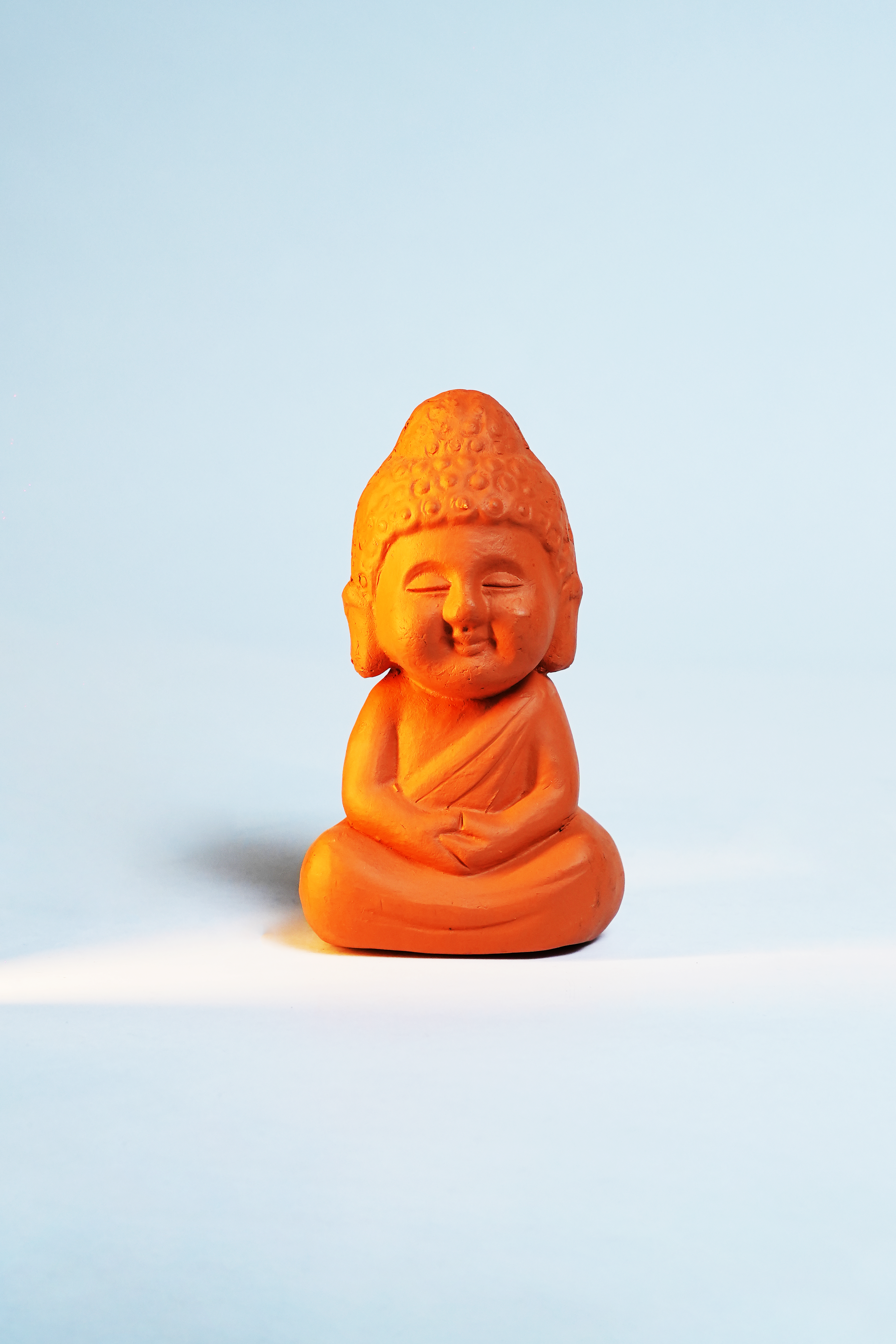TERRACOTTA SMILING BUDDHA