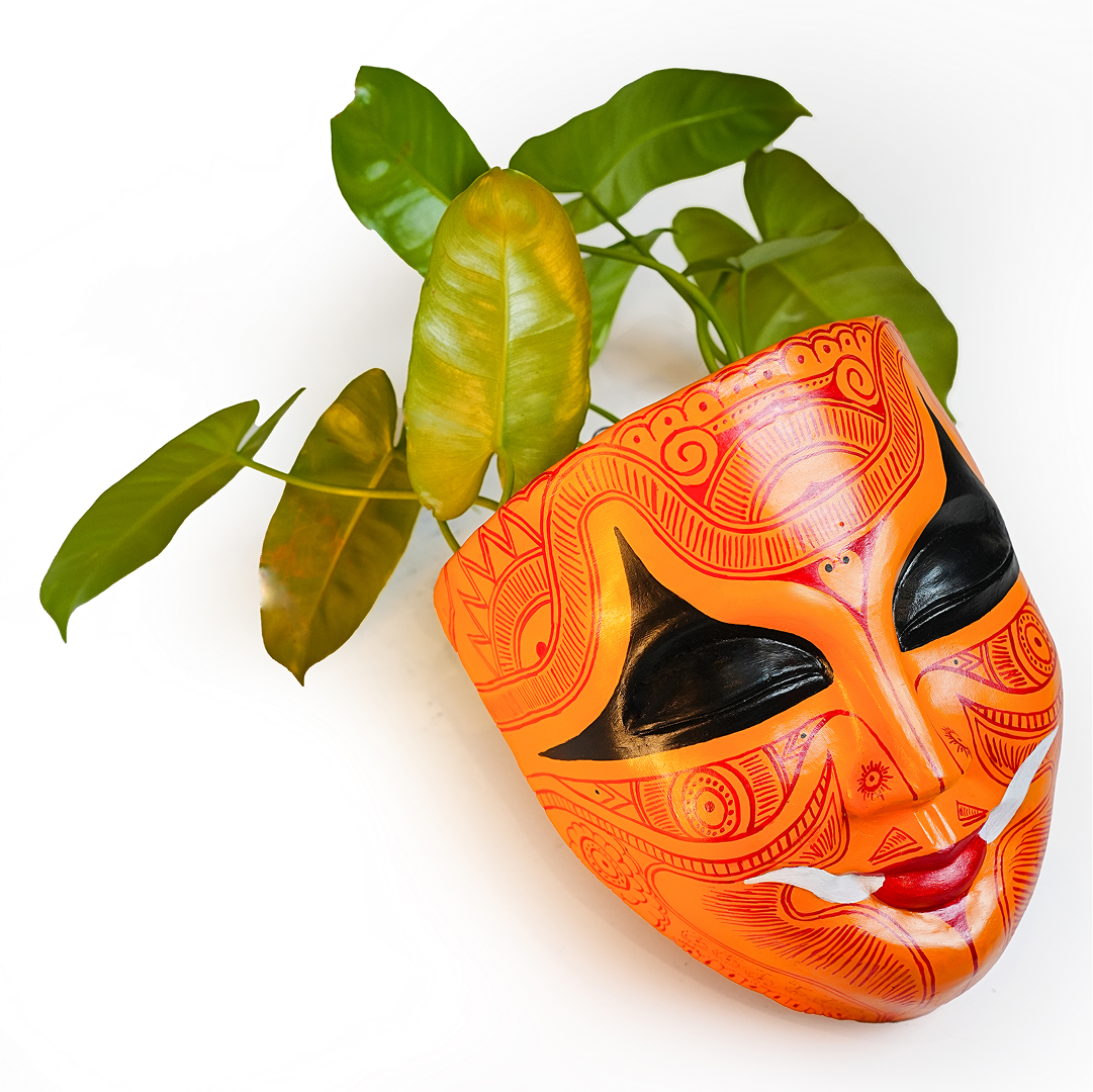 Theyyam Mask Planter – A Living Piece of Kerala’s Heritage