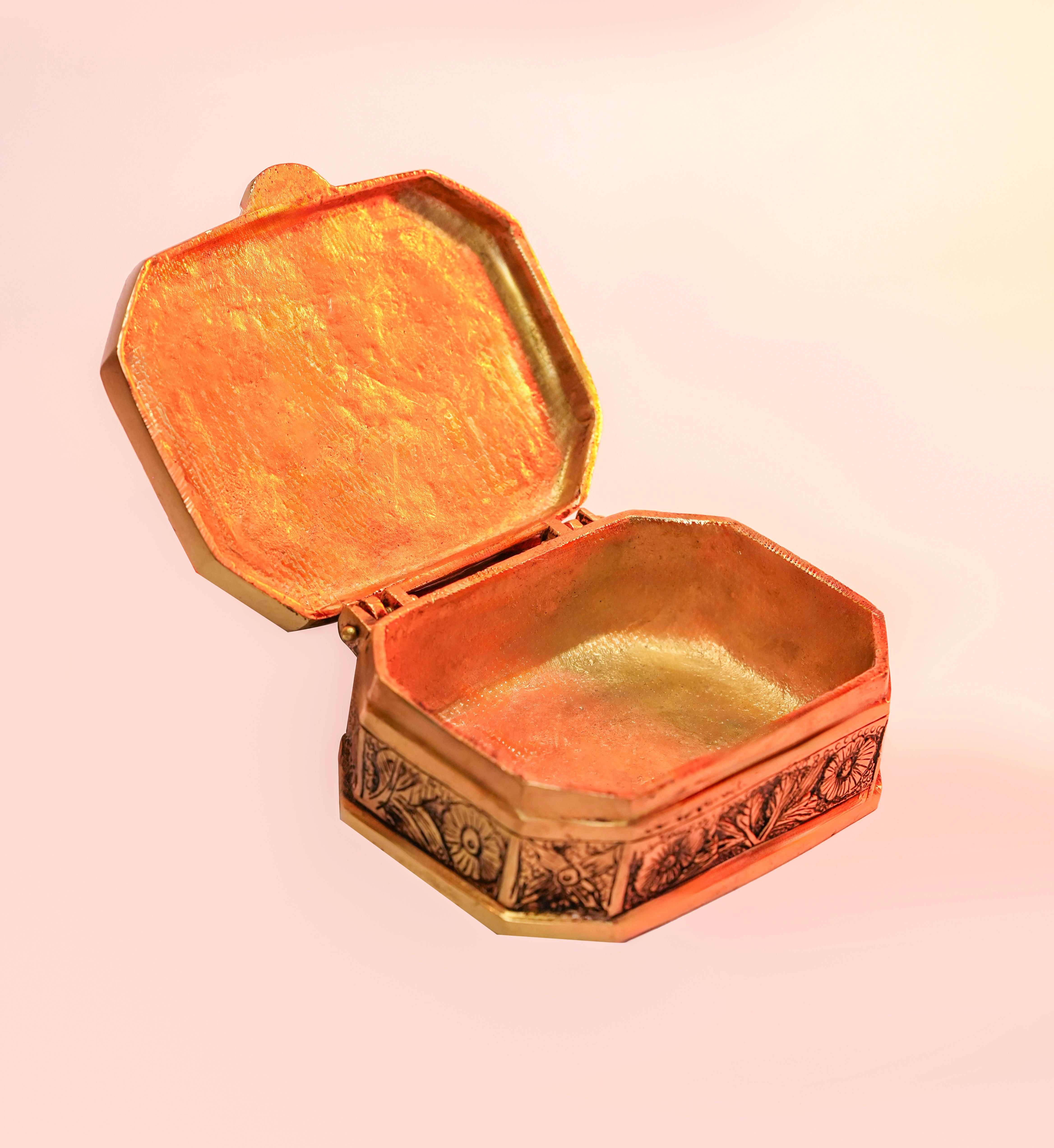 ORNATE BRASS BOX