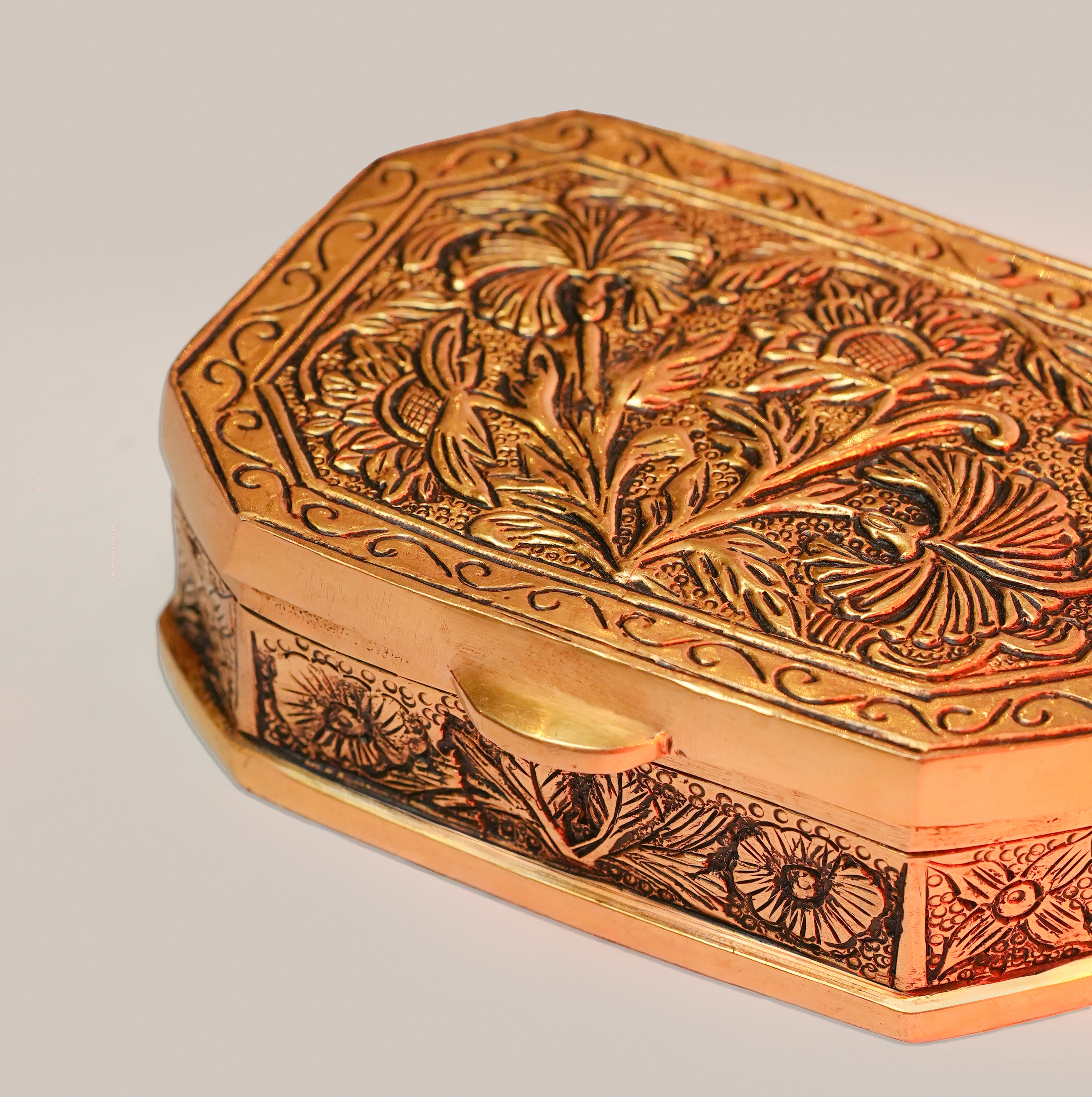 ORNATE BRASS BOX
