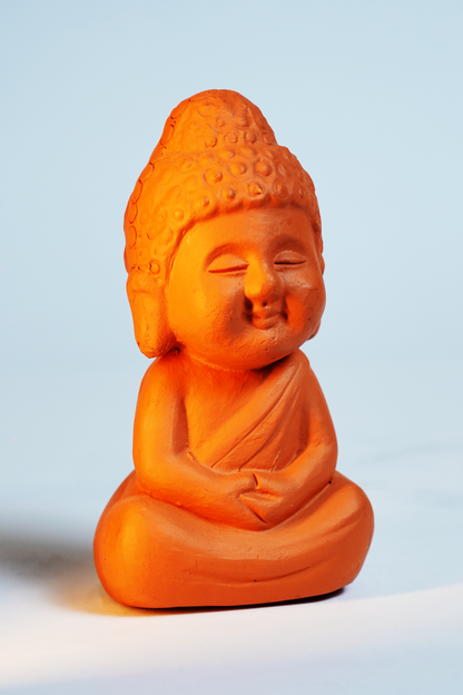 TERRACOTTA SMILING BUDDHA