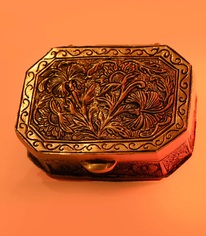ORNATE BRASS BOX
